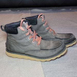 Sorel Madson ll moc toe tobacco waterproof laceup boots